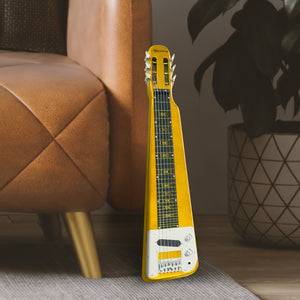 Karrera 29in 6-String Lap Steel Hawaiian Guitar | Metallic Gold | Professional Instrument