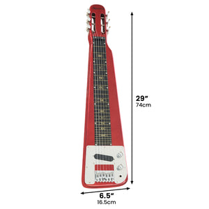Karrera 6-String Steel Lap Guitar | Metallic Red | Hawaiian Slide Guitar