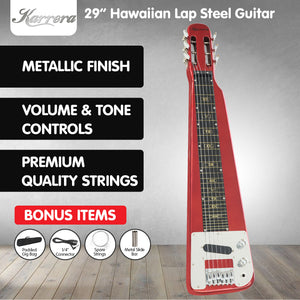 Karrera 6-String Steel Lap Guitar | Metallic Red | Hawaiian Slide Guitar