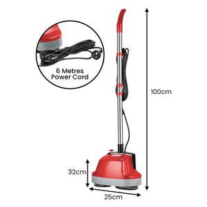 Klika Electric Floor Polisher | Timber, Hard Tile Waxer & Cleaning Buffer
