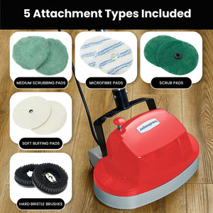 Klika Electric Floor Polisher | Timber, Hard Tile Waxer & Cleaning Buffer