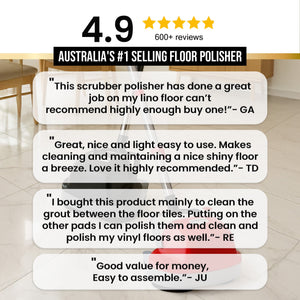 Klika Electric Floor Polisher | Timber, Hard Tile Waxer & Cleaning Buffer