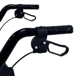 Orthonica Foldable Steel Rollator | Mobility Aid | 136kg Max Capacity | Black