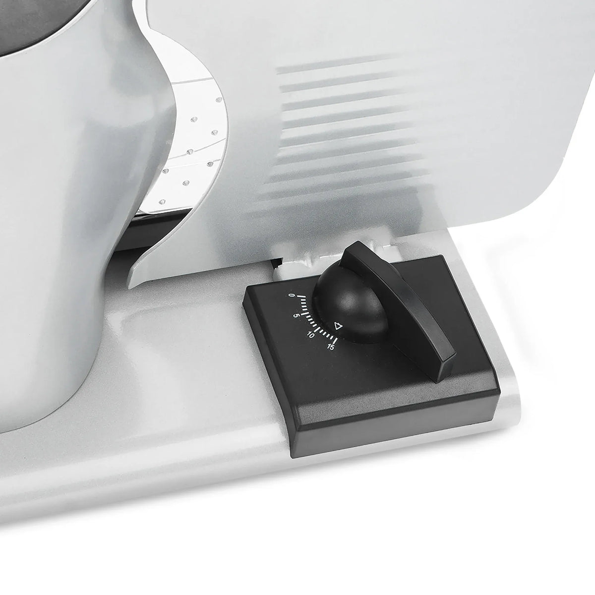 Pronti Electric Deli and Food Slicer with Adjustable Thickness - White