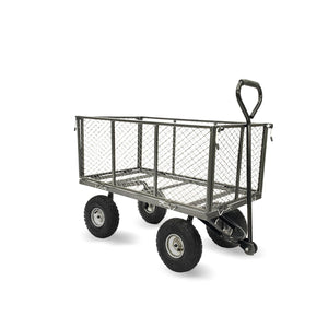 Wallaroo Steel Mesh Garden Trolley Cart | Hammer Grey