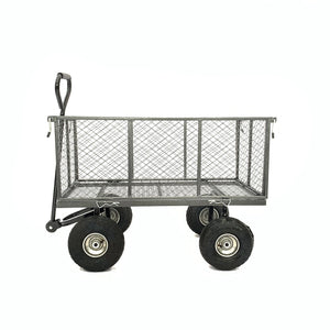 Wallaroo Steel Mesh Garden Trolley Cart | Hammer Grey