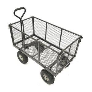Wallaroo Steel Mesh Garden Trolley Cart | Hammer Grey