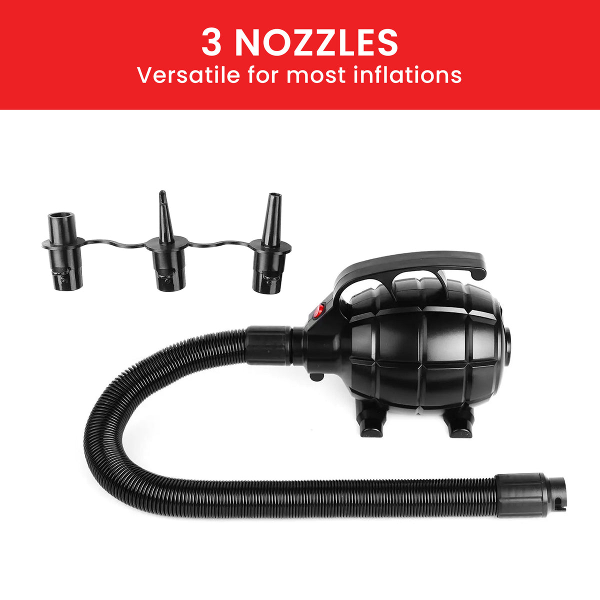 Kahuna Electric Air Pump | 500W iSUP Inflatable Device | Rapid Airflow for Mats, Rafts, Mattresses & Pool Toys