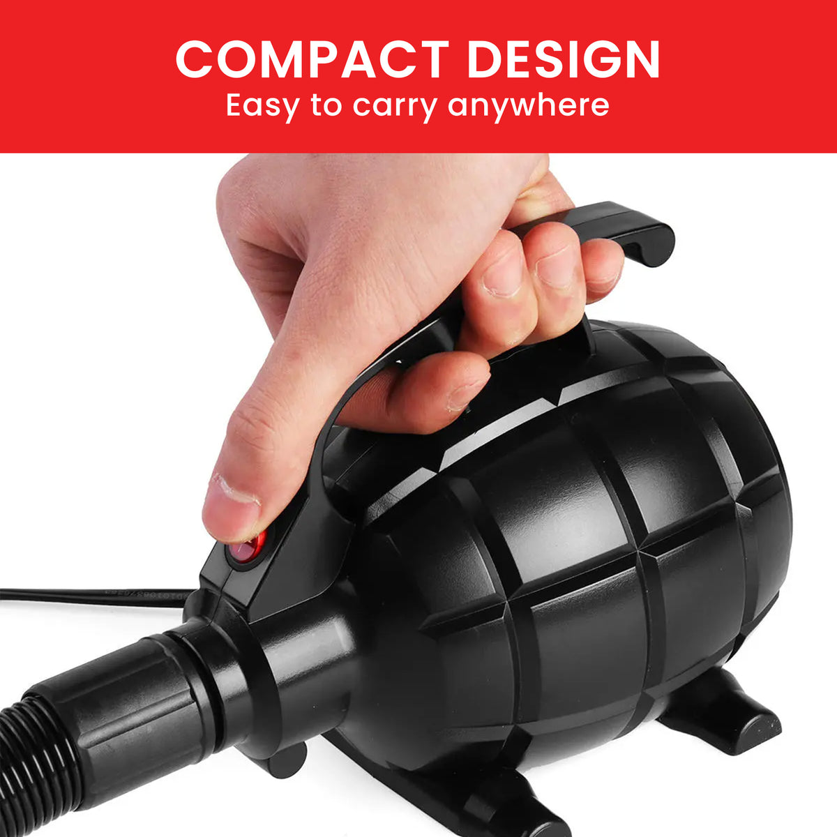 Kahuna Electric Air Pump | 500W iSUP Inflatable Device | Rapid Airflow for Mats, Rafts, Mattresses & Pool Toys