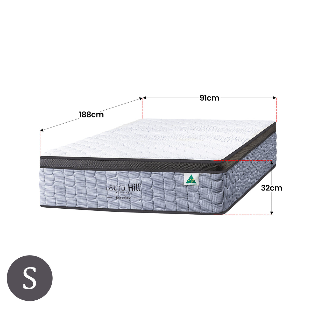 Laura Hill Premium Mattress | Essential Australian Made | Single Size