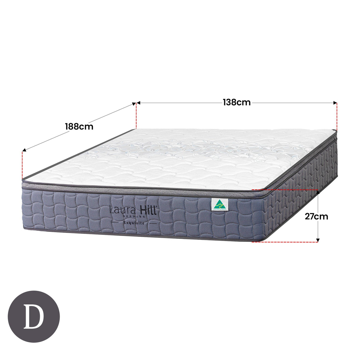 Exquisite Mattress | Double Size | Australian Made | Premium Comfort