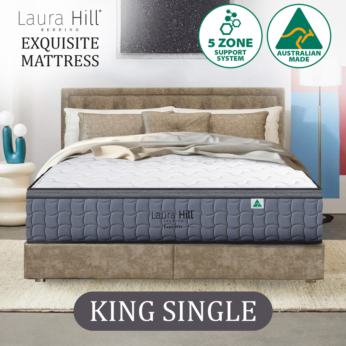 Exquisite Mattress | King Single | Australian Made | Premium Comfort