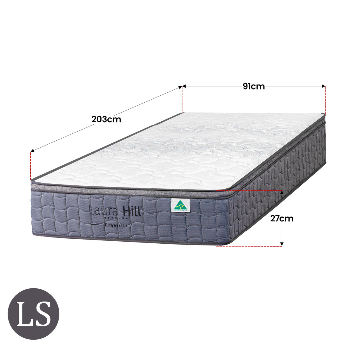 Exquisite Mattress | Long Single | Australian Made | Premium Comfort
