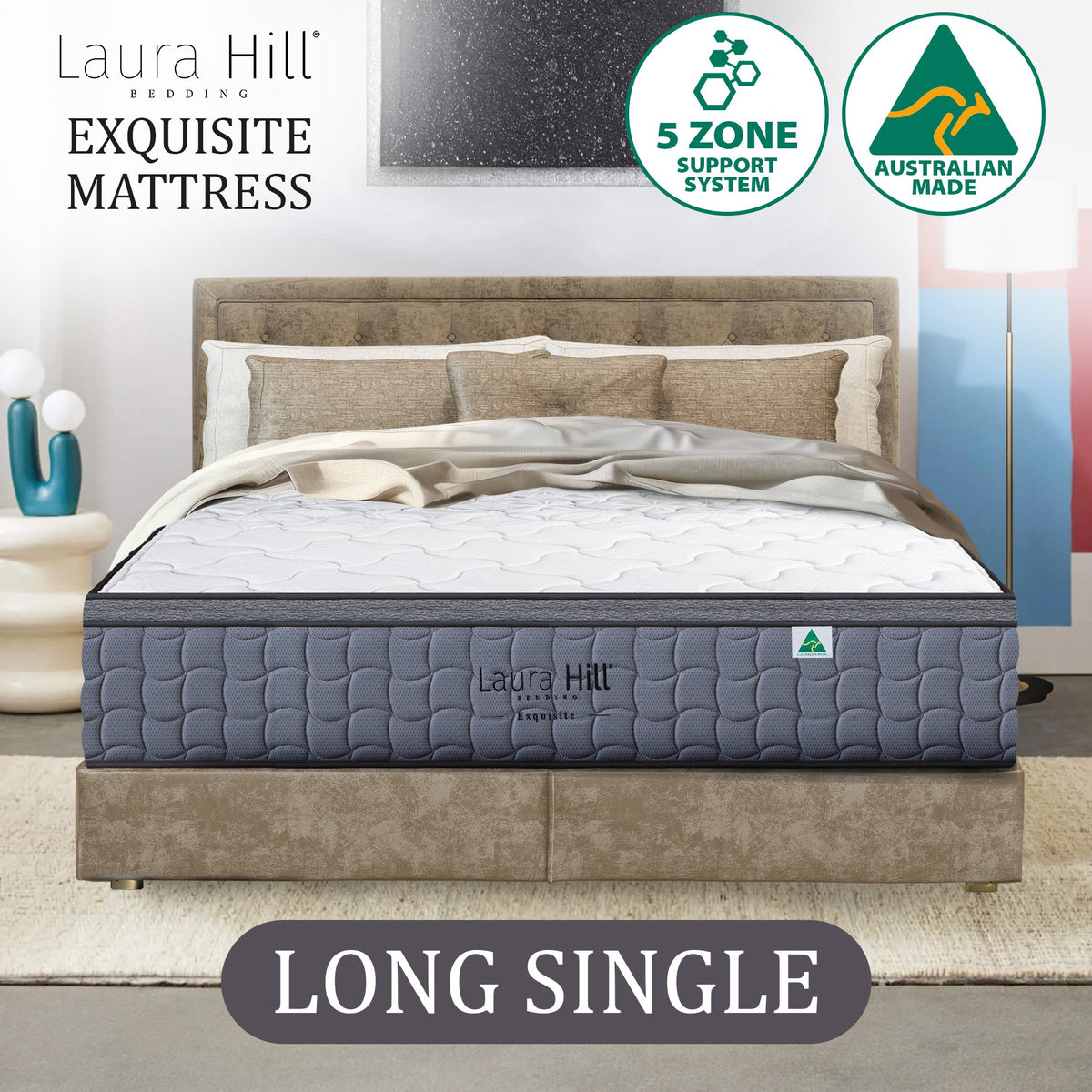 Exquisite Mattress | Long Single | Australian Made | Premium Comfort