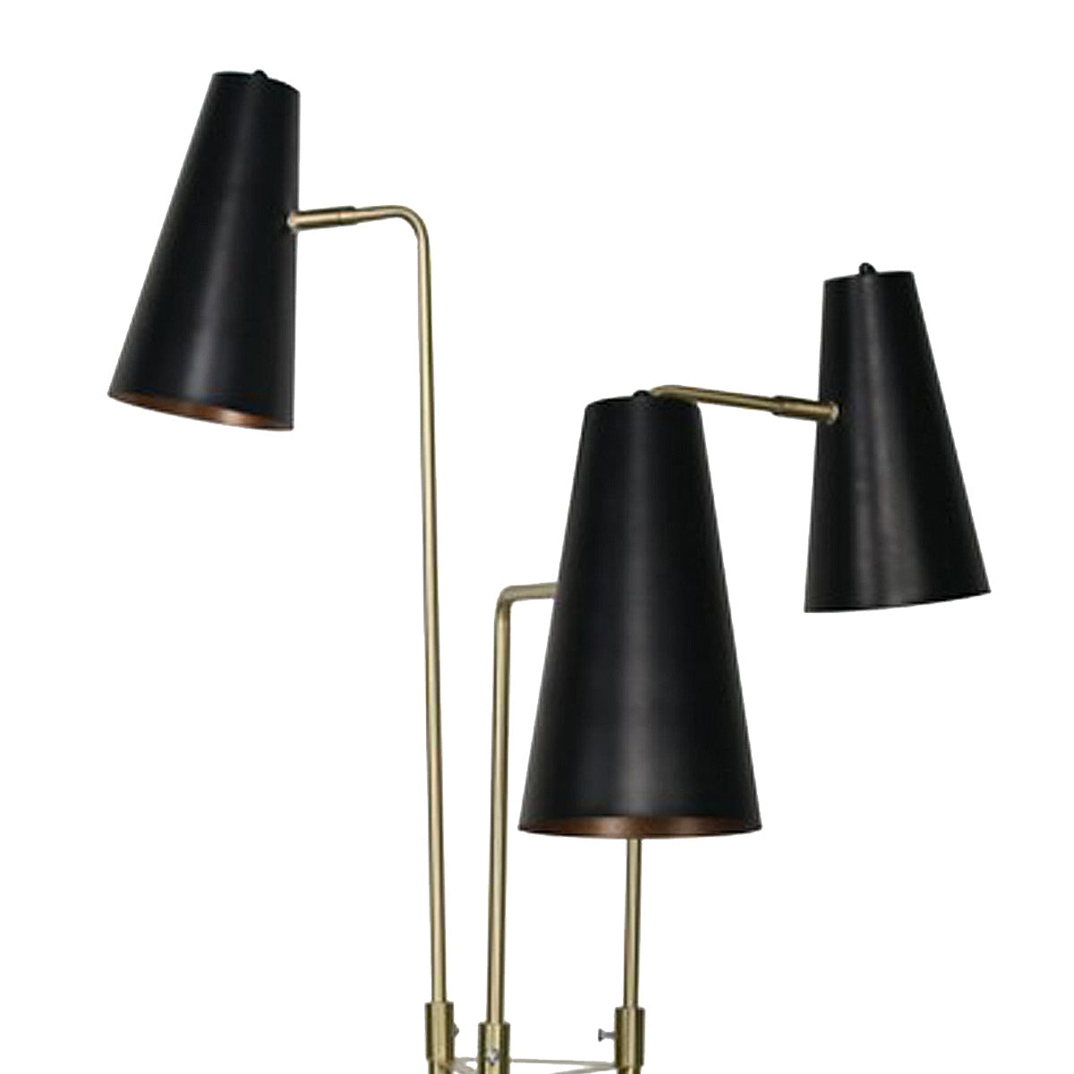 Three Metal Shade Floor Lamp | Industrial Style
