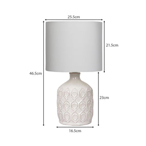 Ceramic Table Lamp in Cream | Simple, Elegant Lighting