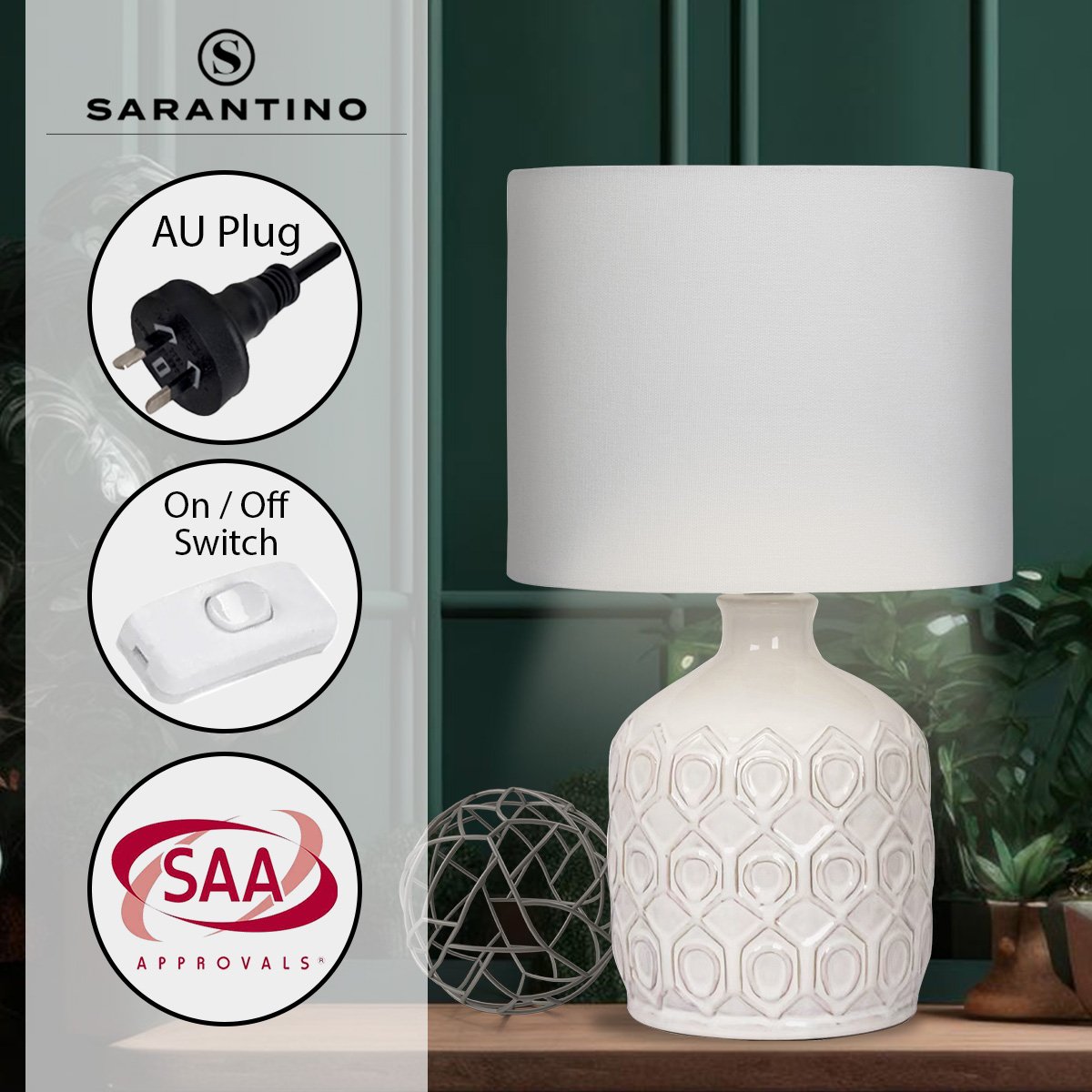 Ceramic Table Lamp in Cream | Simple, Elegant Lighting