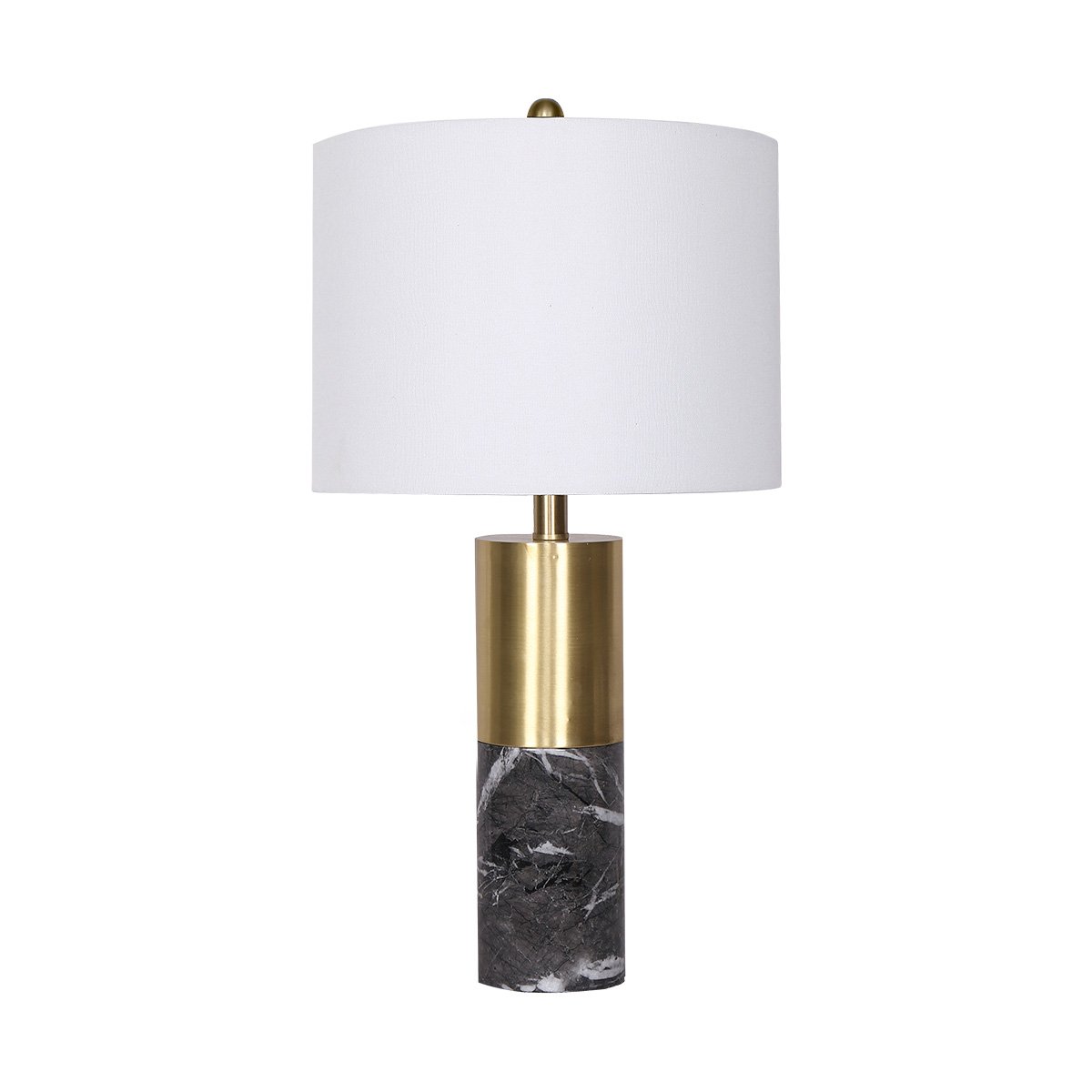 Metal and Marble Table Lamp in Black | Chic and Stylish Lighting