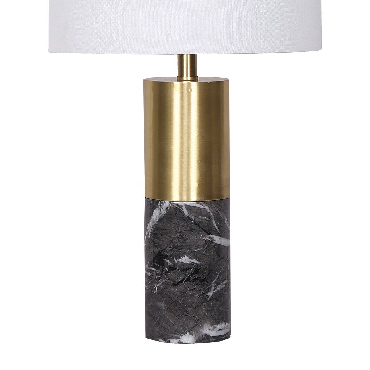 Metal and Marble Table Lamp in Black | Chic and Stylish Lighting