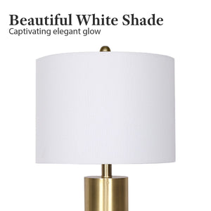 Metal and Marble Table Lamp in Black | Chic and Stylish Lighting