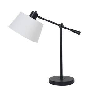 Adjustable Metal Table Lamp in Black | Stylish and Functional Lighting