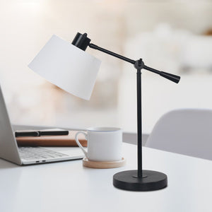 Adjustable Metal Table Lamp in Black | Stylish and Functional Lighting