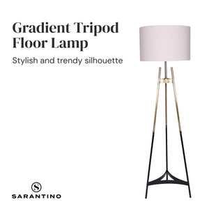 Metal Tripod Electric Floor Lamp | Gradient Finish