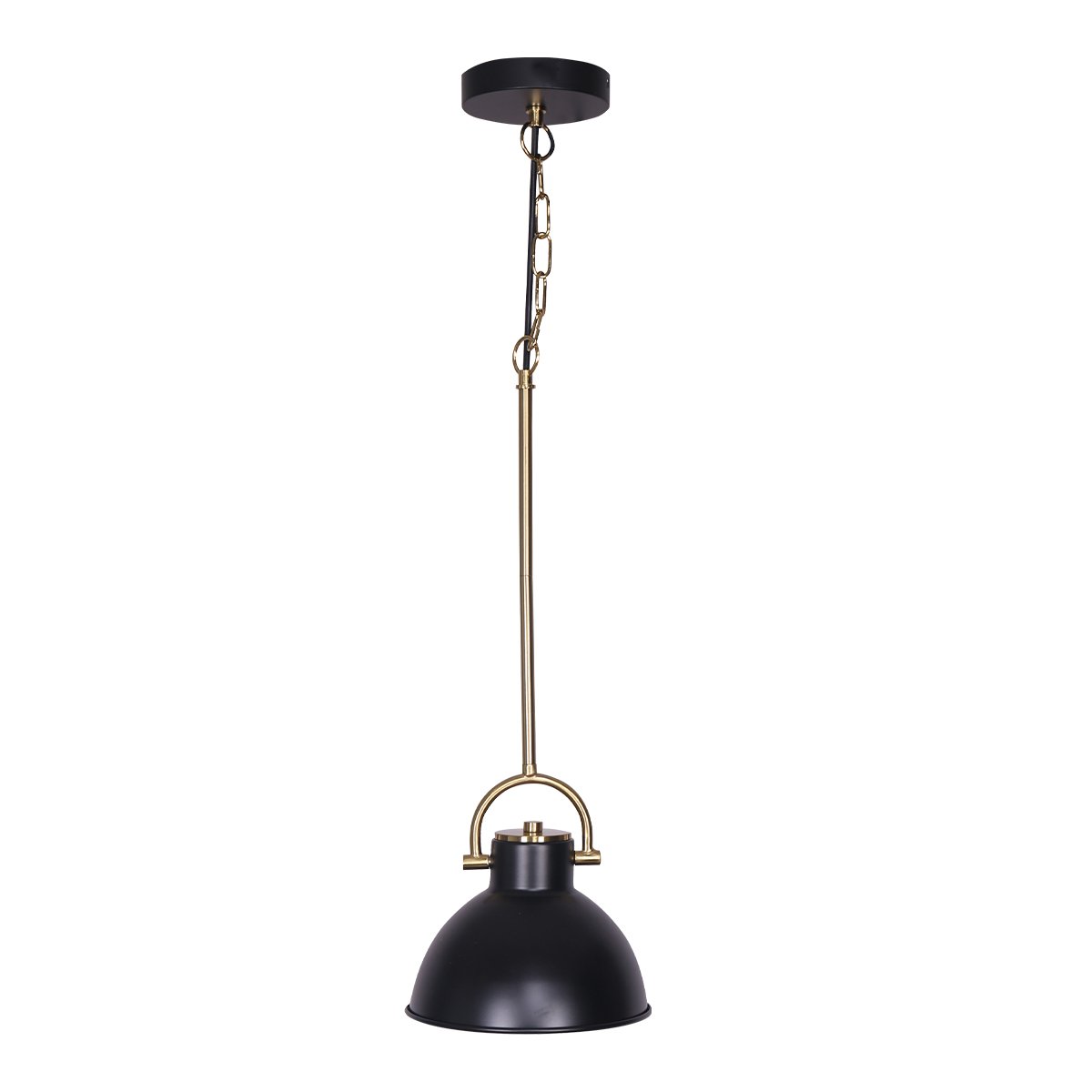 Black and Gold Pendant Light | Elegant Metal Lighting Fixture