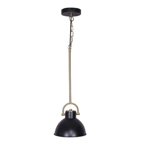 Black and Gold Pendant Light | Elegant Metal Lighting Fixture