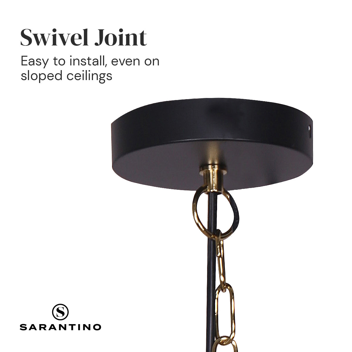 Black and Gold Pendant Light | Elegant Metal Lighting Fixture