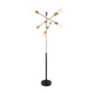 6-Light Metal Sputnik Floor Lamp | Bold Design, Industrial Style