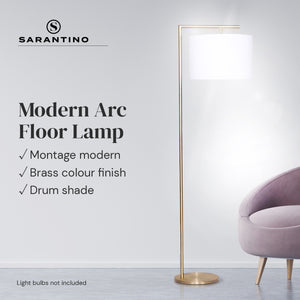 90-Degree Modern Arc Floor Lamp | Sleek and Adjustable