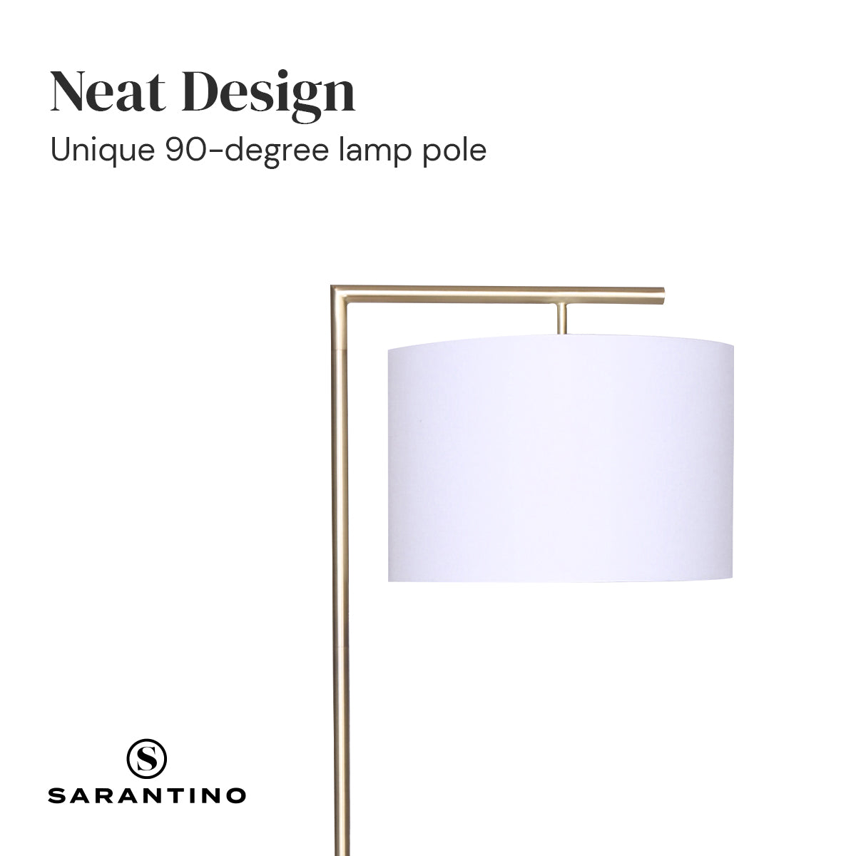 90-Degree Modern Arc Floor Lamp | Sleek and Adjustable