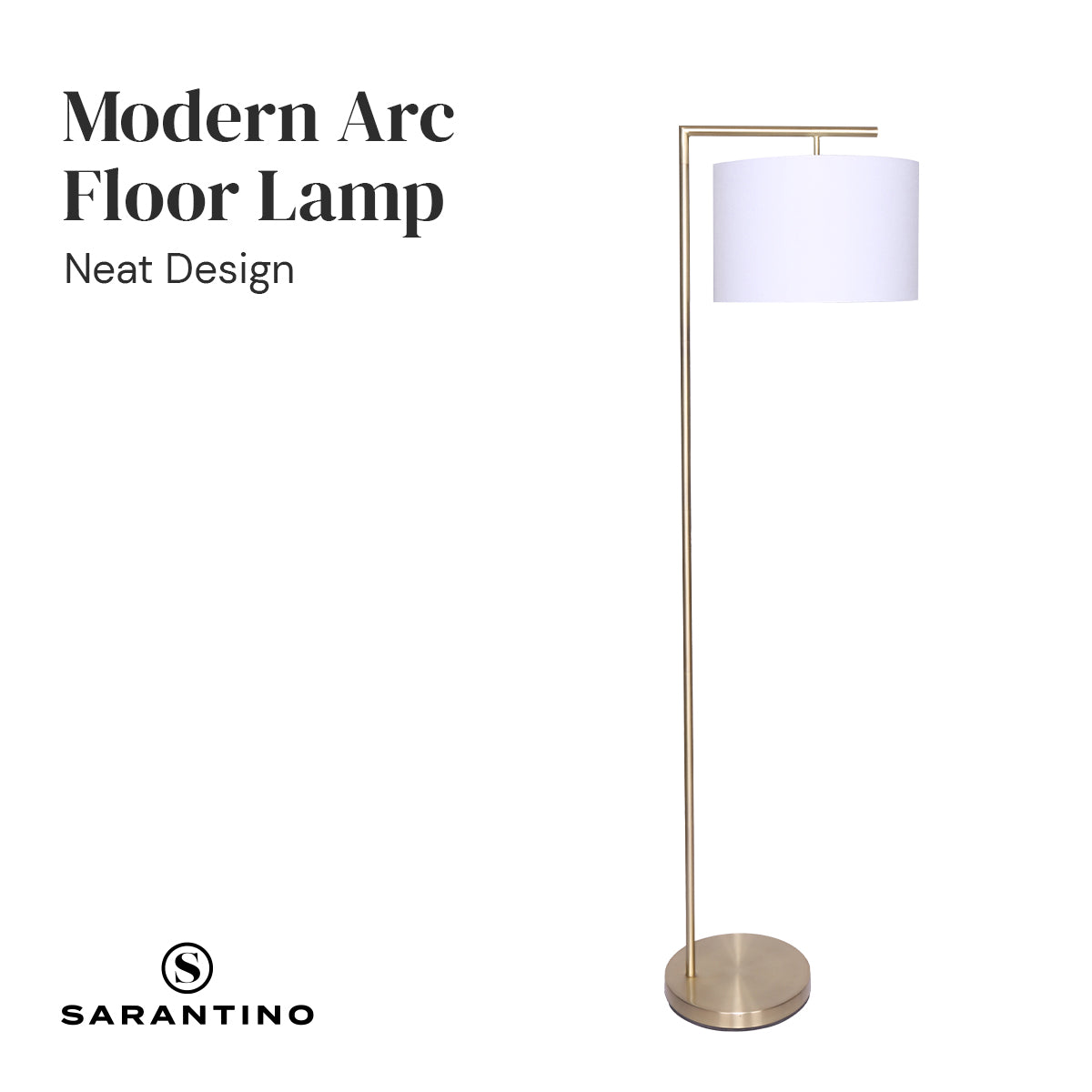 90-Degree Modern Arc Floor Lamp | Sleek and Adjustable