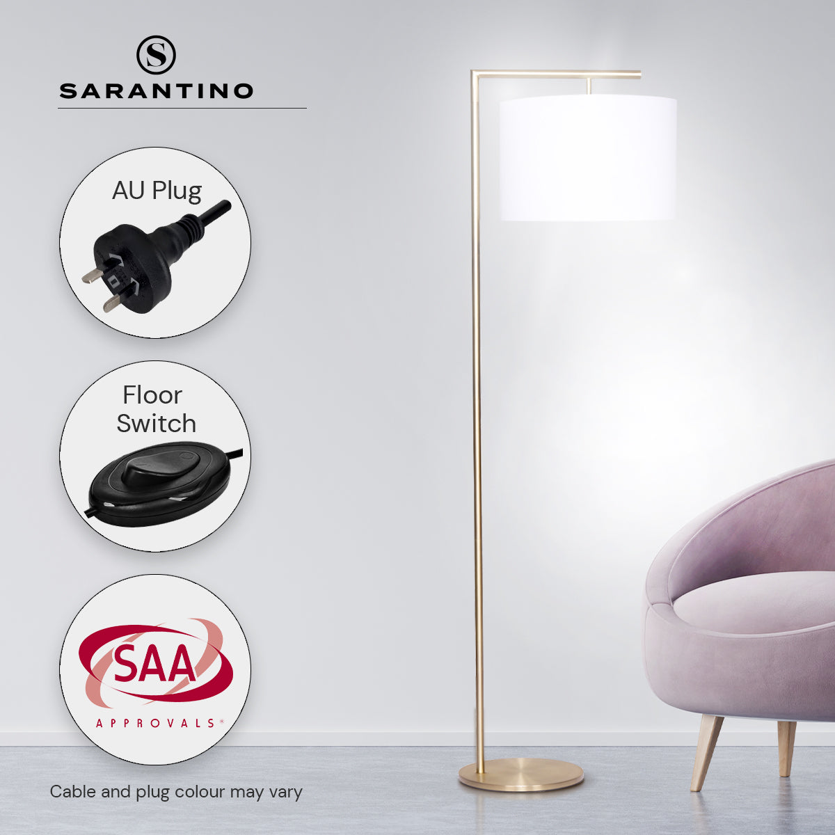 90-Degree Modern Arc Floor Lamp | Sleek and Adjustable