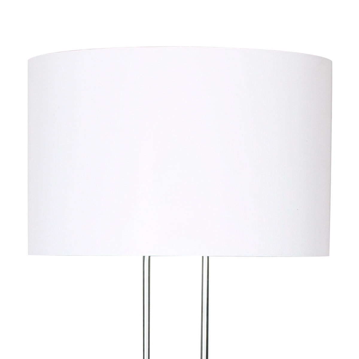 Brushed Nickel Height-Adjustable Metal Floor Lamp