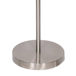 Brushed Nickel Height-Adjustable Metal Floor Lamp