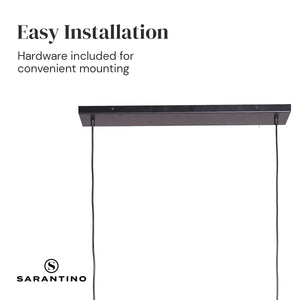 3-Light Hanging Pendant Lamp | Sleek and Modern Design
