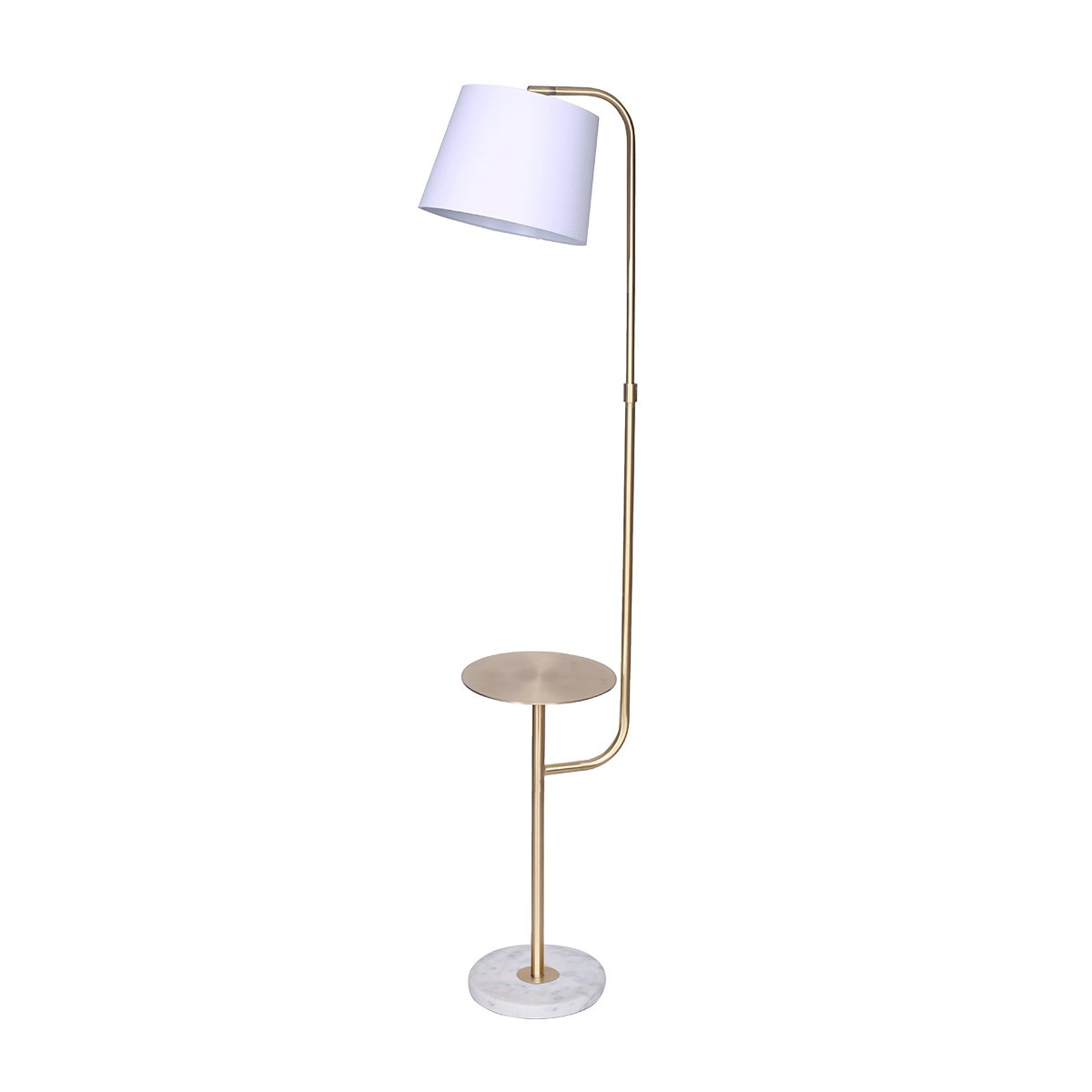 Sarantino Marble & Metal End Table | Floor Lamp | Modern Design