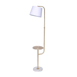 Sarantino Marble & Metal End Table | Floor Lamp | Modern Design