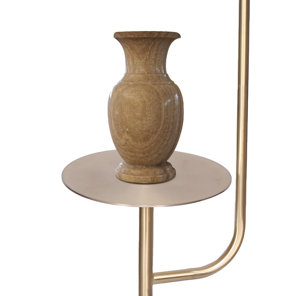 Sarantino Marble & Metal End Table | Floor Lamp | Modern Design