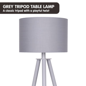 Tripod Desk Lamp in Metal & Wood | Nordic Minimalist Design