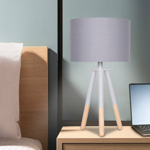 Tripod Desk Lamp in Metal & Wood | Nordic Minimalist Design