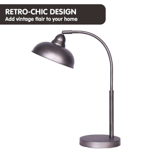 Table Lamp | Industrial Chic Adjustable Angle | Dark Grey