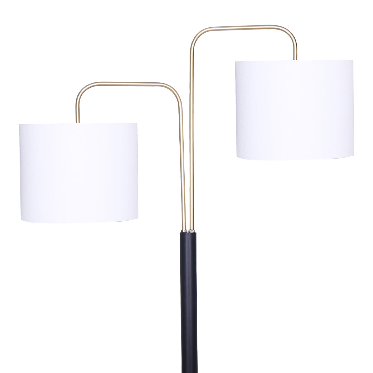 Black/Brass Finish Reading Light | Electric Table Lamp with Adjustable Arm