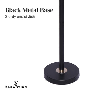 Black/Brass Finish Reading Light | Electric Table Lamp with Adjustable Arm