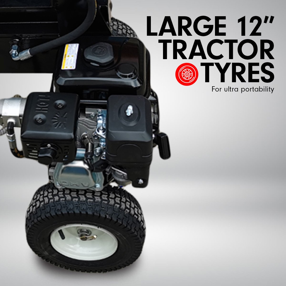 Yukon Log Splitter | Petrol | 18 Ton Hydraulic Ram | Firewood Chopper