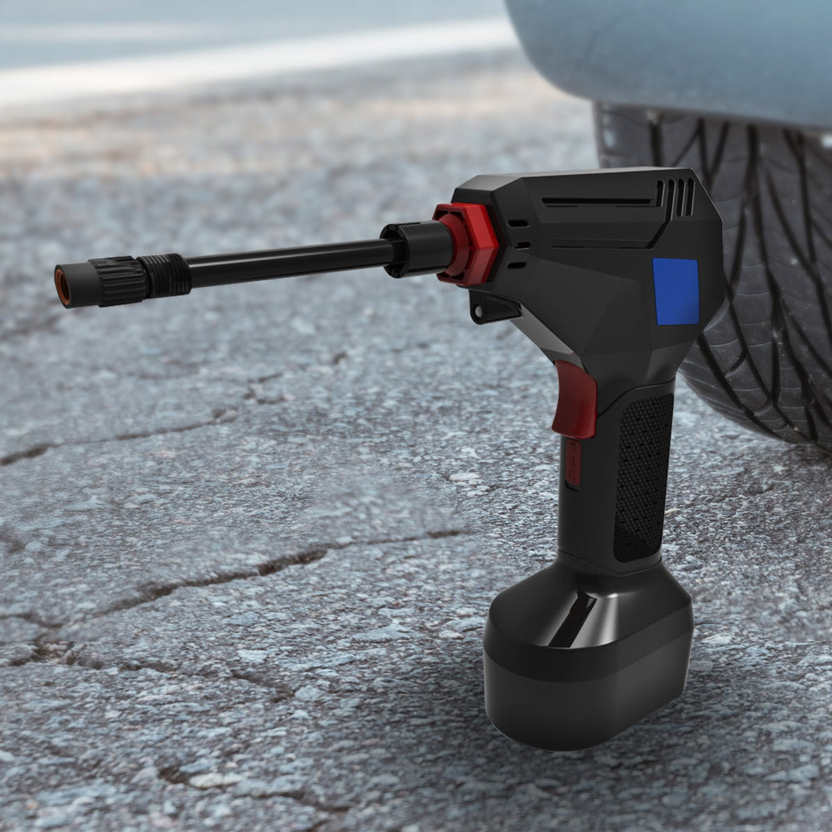 MEC Maxim ATP Tyre Air Pump | 12V Portable | LED Light | Digital Pressure Display