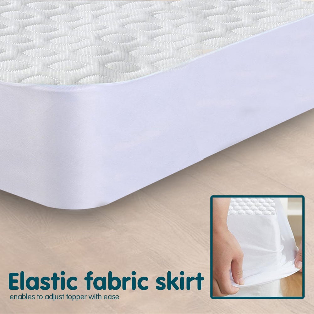 Laura Hill Luxury Cool Max Fully Fitted Mattress Protector | King Single Size