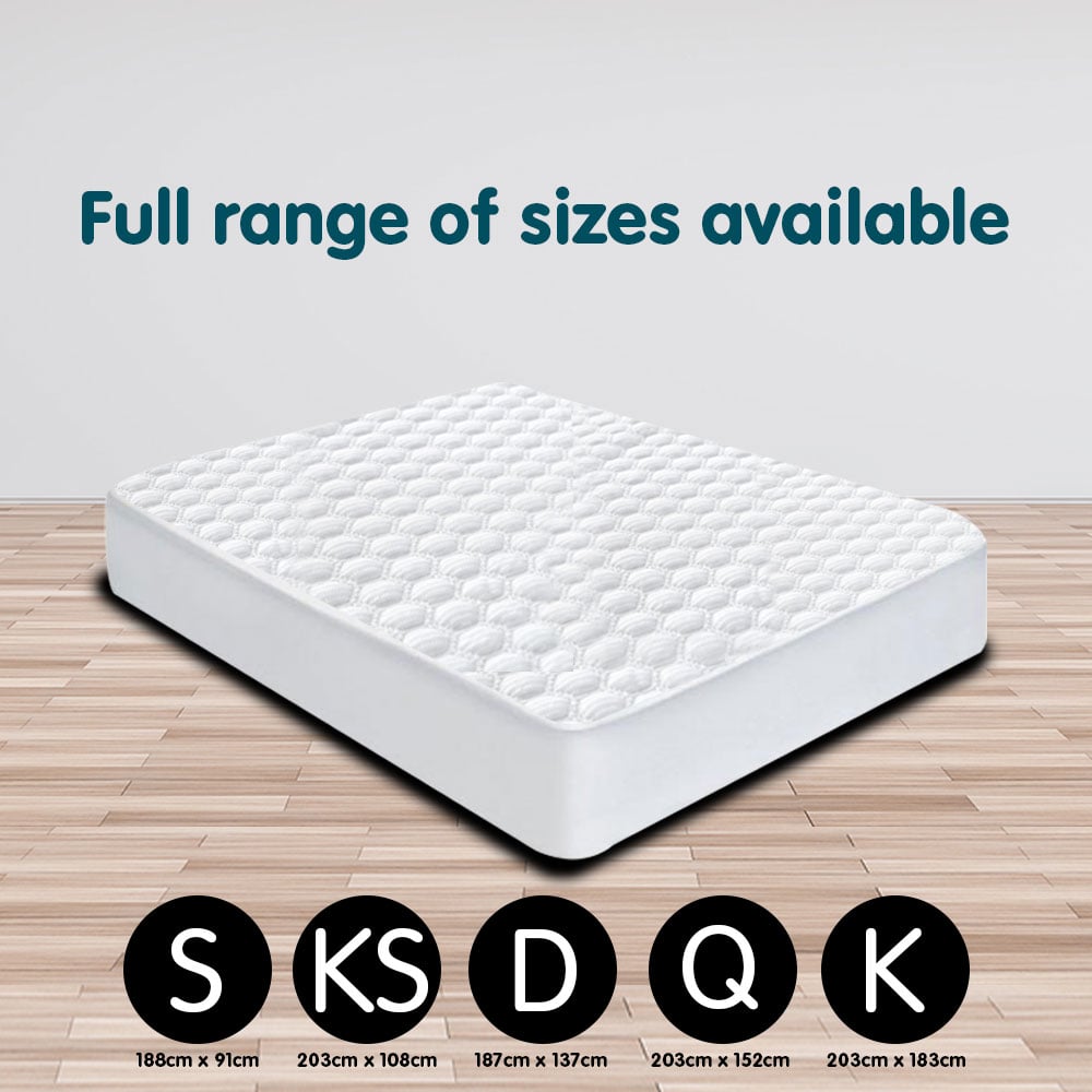 Laura Hill Luxury Cool Max Fully Fitted Mattress Protector | King Single Size